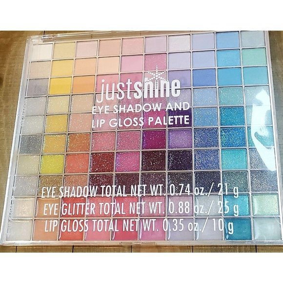 Justice Other - Just Shine Justice Makeup Beauty Palette Eye Shadow Glitter Lip gloss NEW